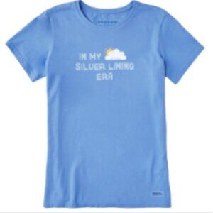 NWT – Women’s Life Is Good “In My Silver Lining Era” Short Sleeve Tee (XL)